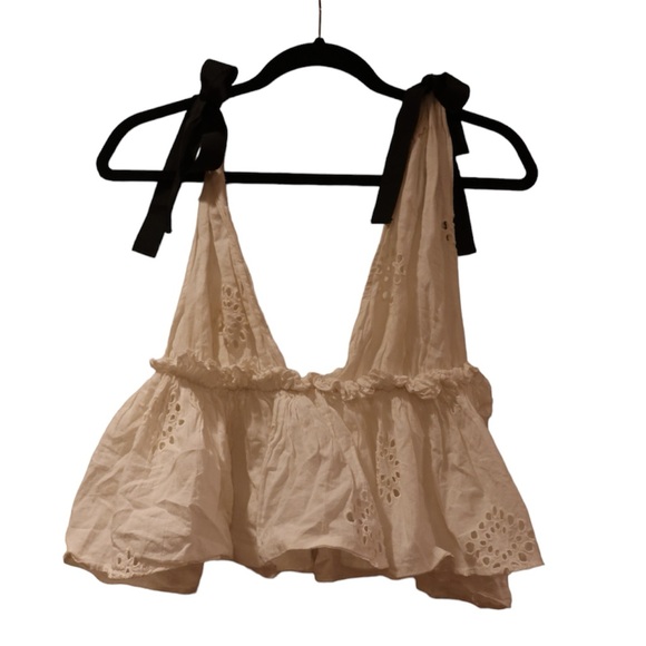 Zara TRF Eyelet Crop Tank - Picture 1 of 9